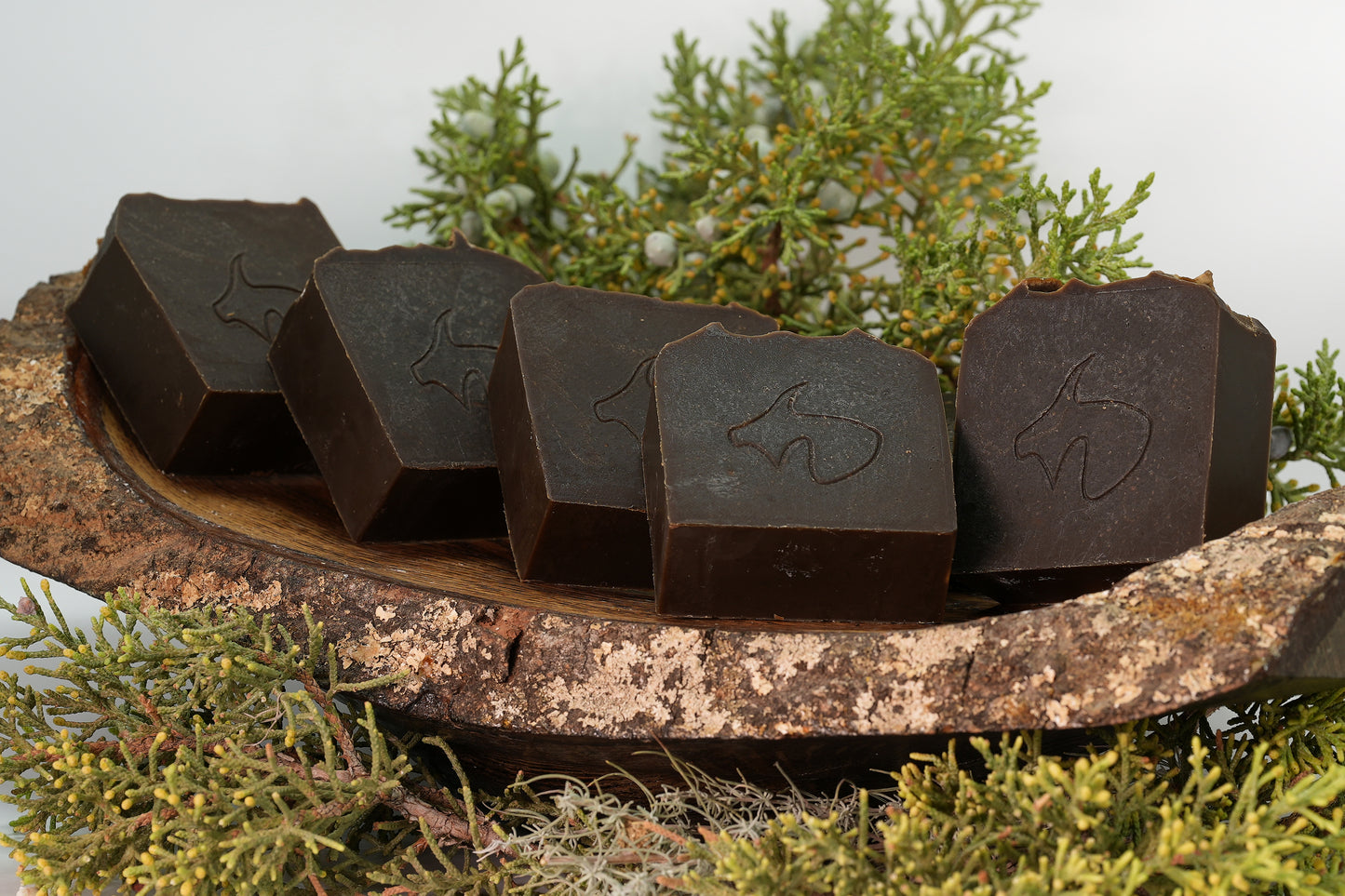 Pine Tar: Woodsy scent, Creamy, Gentle, long history with skin care