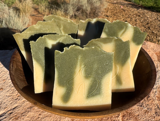 Green Goat: Tallow Spirulina: Deeply cleansing, Anti-oxidant, Nutrient-rich