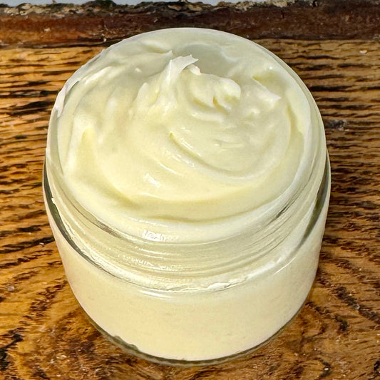 Whipped Tallow for Skin: Frankincense, Myrrh, & Rosemary. 2-Ounce Glass Jar