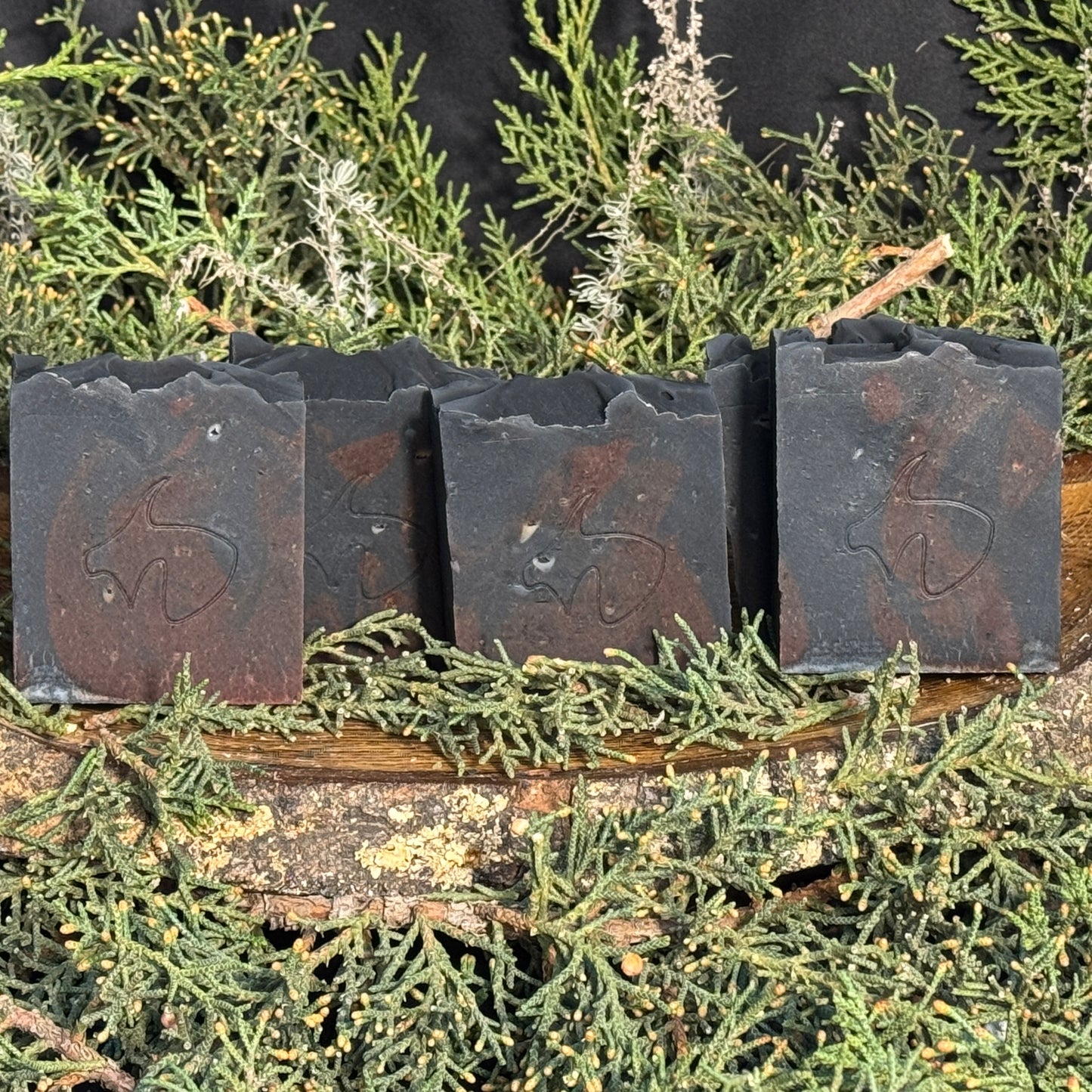 The Dark Goat: Bergamot Activated Charcoal Rhubarb: Deep Cleanse, Anti-oxidant, Vitamin-rich, light citrus scent