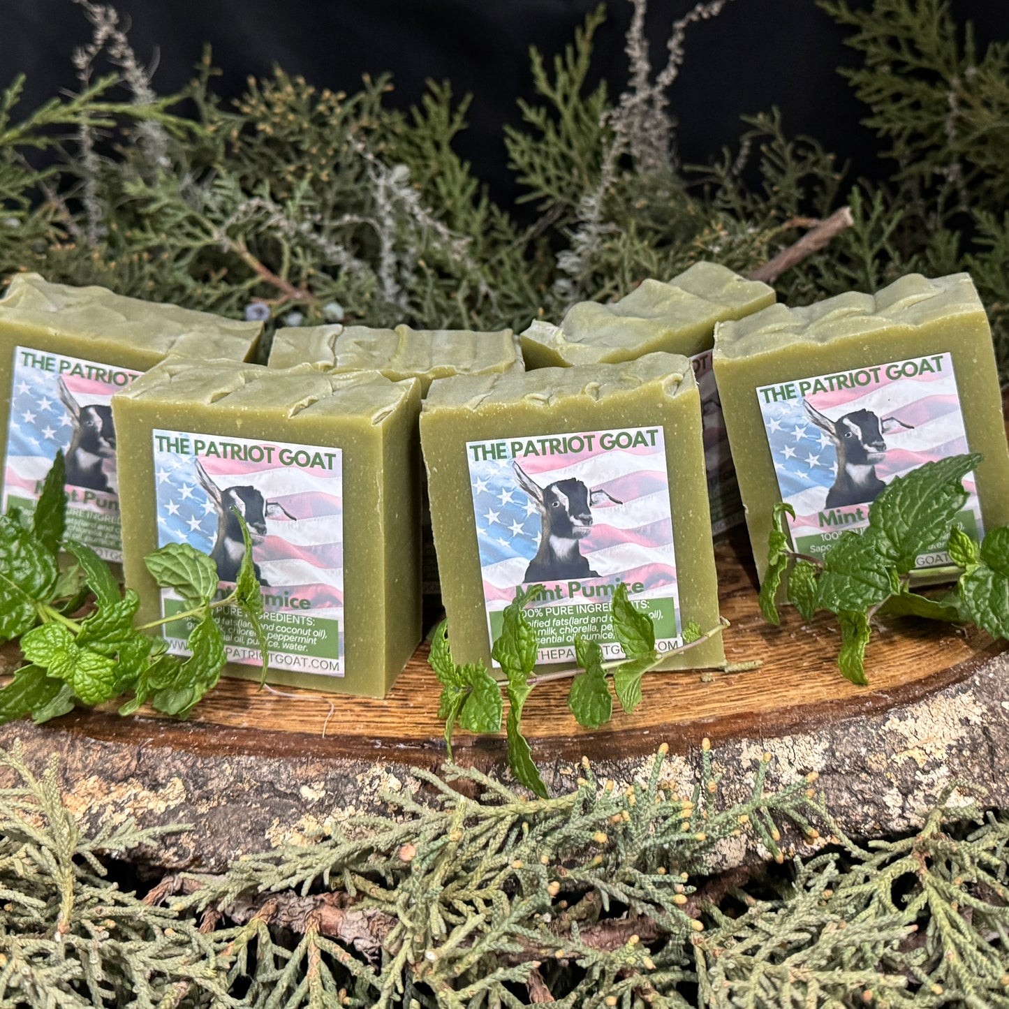 Peppermint Pumice Exfoliating Foot Soap: smells minty; great for feet or anywhere you want to scrub,, spa, post-workout, energizing.